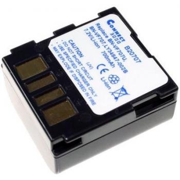 AccuCell Akku JVC BN-VF707, BN-VF707U (Akku), Kamera Stromversorgung, Grau