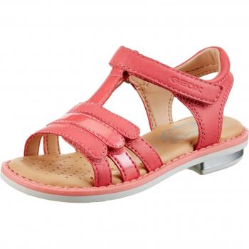 Geox Jr Giglio A, Sandali Zeppa Bambina, Rosso