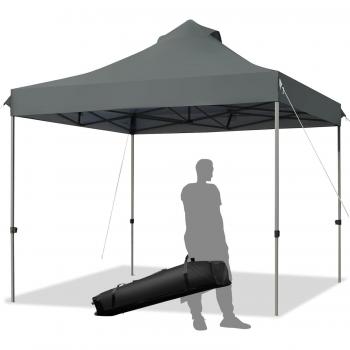 Tenda Pop-Up Costway 3x3 grigio scuro