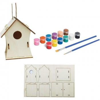 Colorful Birdhouse Craft Set