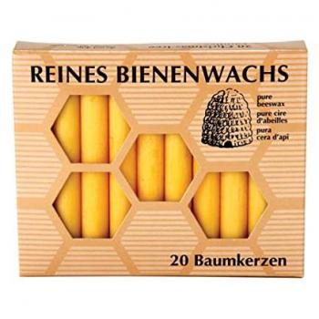 Hahn Kerzenfarm Formkerze Bienenwachs - Baumkerze 20Stk
