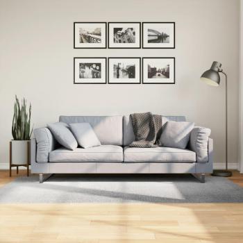 Vidaxl - Tappeto iza a Pelo Corto Aspetto Scandinavo Grigio 100x200 cm 56311