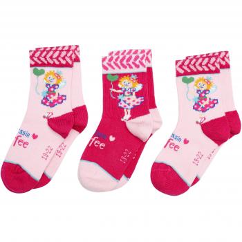 Prinzessin Lillifee Mädchen Socken 3er Pack Gr. 19-22 Rosa