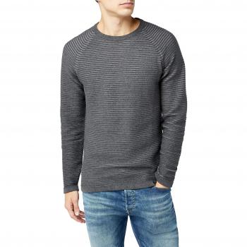 Jack & Jones Jcowind Knit Crew Neck Noos, Sweater for Men, Gray