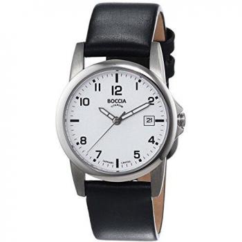 Boccia Damenuhr 3298-01 – Elegante Leder-Uhr für Damen