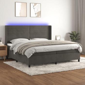 Letto a Molle Premium Led Grigio