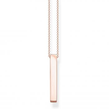 Collana Thomas Sabo Cuboidi Oro Rosa Placca 750/925 40‑45 cm