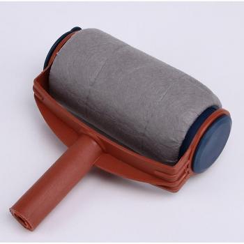 Multifunctional Flocked Edger Paint Roller with Brush Handle and Sponges JS21
