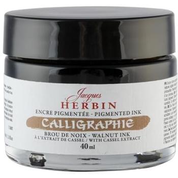 Encre pigmentée Jacques Herbin - Brou de noix - Flacon 40ml