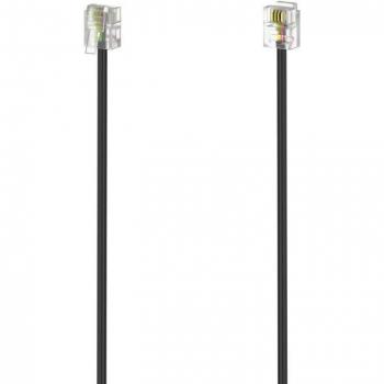 Conector de cable modular Hama 6P4C 15 M negro