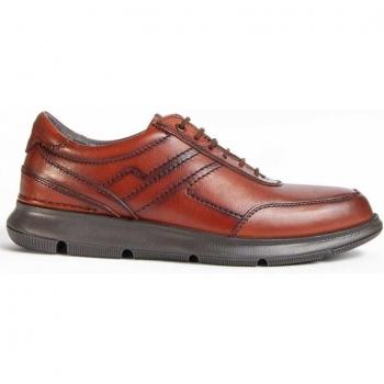 Zapato Confore4 de Piel Masculino Purapiel Brown