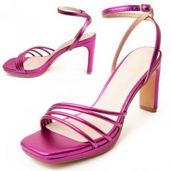 Montevita Fuchsie Sandalen mit Absatz