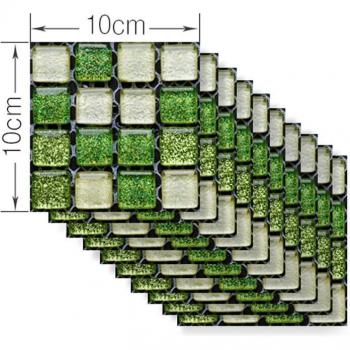 10pcs Waterproof Mosaic Tile Wall Stickers