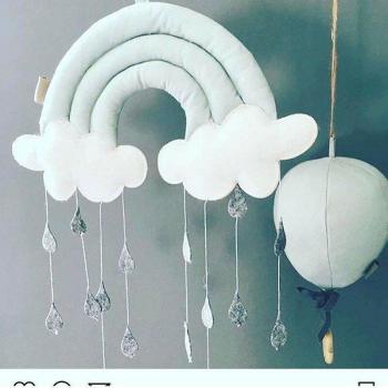 Tente nuage gouttes de pluie INS accessoires enfants