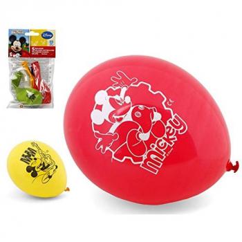 Bolsa de 5 Globos de Mickey colores surtidos de 23 cm