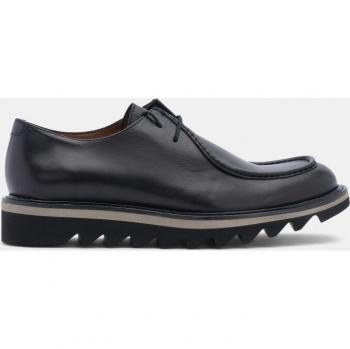 Piel Negra Lottusse Mocasín Derby