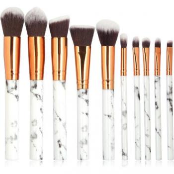 10 Pcs Marble Makeup Brush Set