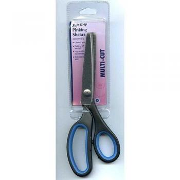 Hemline Soft Grip Multi Cut Pinking Shears 23cm
