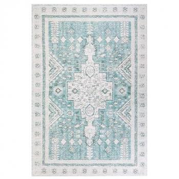 Alfombra Beliani Fulla de Algodón Verde Menta 200 x 300 cm