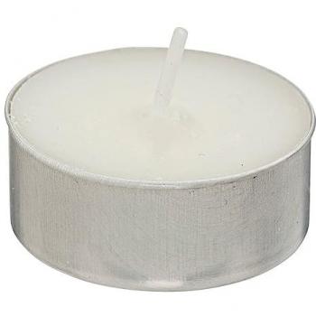 Atmosphera Créateur d'intérieur - Lot de 18 Bougies Chauffe-Plat Hugo 3,7cm Blanc
