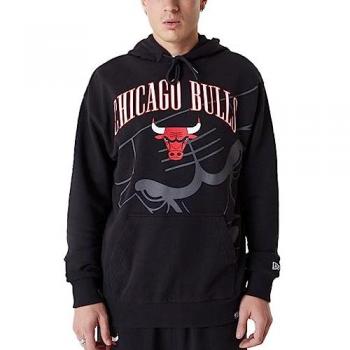 Sudadera New Era NBA Chicago Bulls Hombre - Negro - Talla L - Algodón Terry