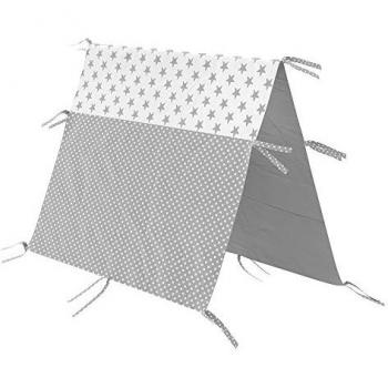 VitaliSpa® Kinderbett Tipi, Grau/Weiß, 70 x 140 cm
