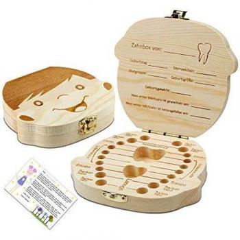 Little Moonshine Milchzahndose Original – Holz-Zahnbox für Kinder