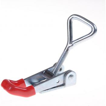 Adjustable Toggle Latch Catch Hasp for Cabinet Boxes - Silver and Red