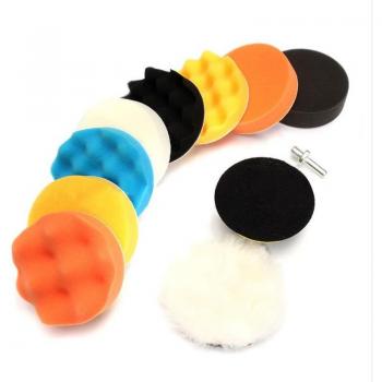 Kit de almohadillas de pulido de esponja para coche, adaptador de taladro incluido, 3 pulgadas, 5/11 piezas