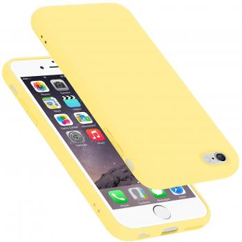 Coque Silicone Liquide Jaune pour iPhone 6 / 6S