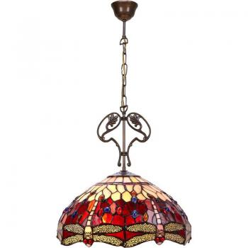 Lampe Tiffany Compact en Fer