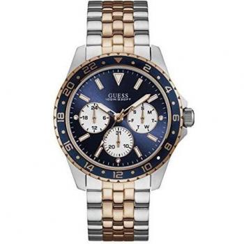 Montre Quartz Homme Guess Odyssey 44mm Bracelet Acier Bicolore W1107G3