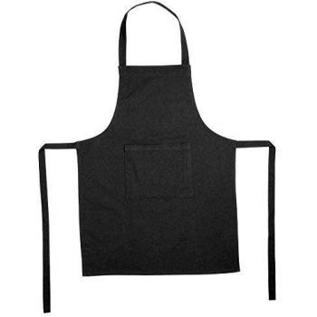 Tablier 1 Poche Coton 60 x 80 cm Gris Foncé
