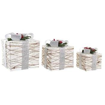 Decorazioni Luminosi LED 25x25x28 cm – Set da 3
