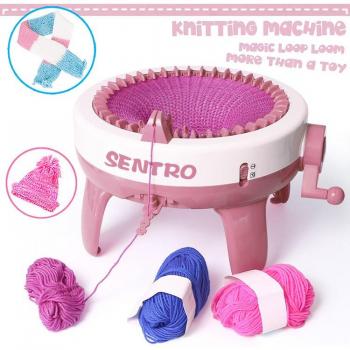 Handheld 40‑Needle Circular Knitting Machine Kit – Beginner & Kids Edition