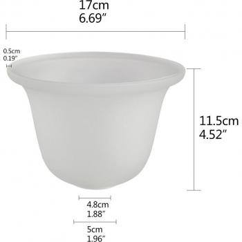 Lampe suspendue industrielle en verre albâtre