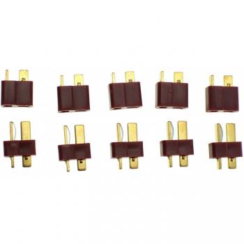 Kit de Conectores T-Dean 10 Piezas (5 Hembras y 5 Machos)