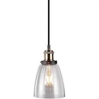 V-TAC - Portalampada Pendente 1mt E27 Elegant Stylish Ø140mm - Mod. vt-7140 Sku 3735 - Trasparente