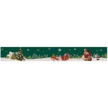 Stickers Muraux Décoratifs de Noël - 2 pièces PVC Amovibles