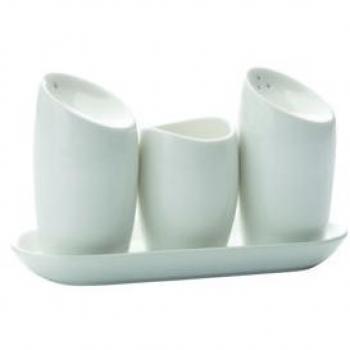 Pimentero de cristal FACKELMANN con tapa de acero inoxidable