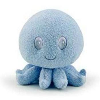 Trudi- Peluche Sonajero Pulpo, Primera Infancia, Azul, XS