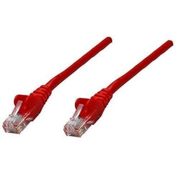 Red Copper Cat5e U/UTP Patch Cord 3m – Intellinet Snagless Booted