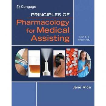 Delmar Publications Principles of Pharmacology for Medical Assisting