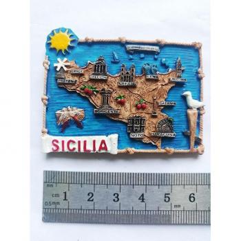 Mapa 3D Resinado de la Toscana y Sicilia