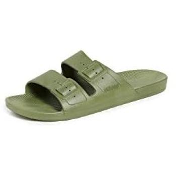 Freedom Moses Chanclas Hombre Cactus Verde con Correa Doble