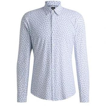 Regular Fit Hemd mit Kentkragen 'ROAN' in Hellblau