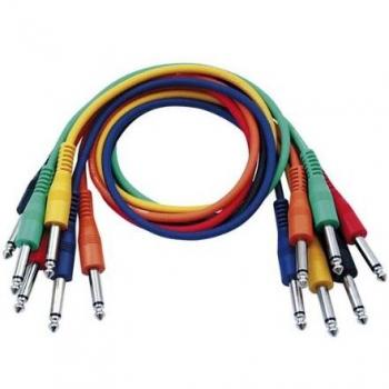 DAP FL1190 Mono Patch Cable 90cm - Straight Connectors Six Colour Pack