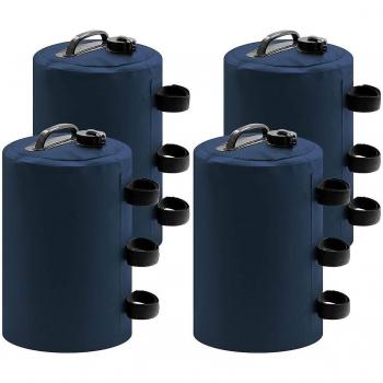 Poids d'eau pour tonnelle 10L - 4 pièces, accessoires de maintien bleu