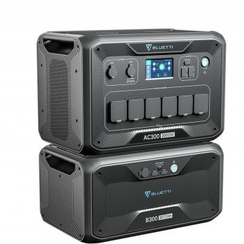 Bluetti AC300 + B300K Estación de Energía - 2764,8Wh, 3000W, Ideal para Camping y Emergencias