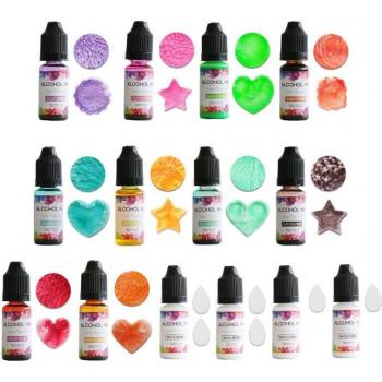 14-Color 10ML Liquid Resin Dye Kit for Jewelry Making